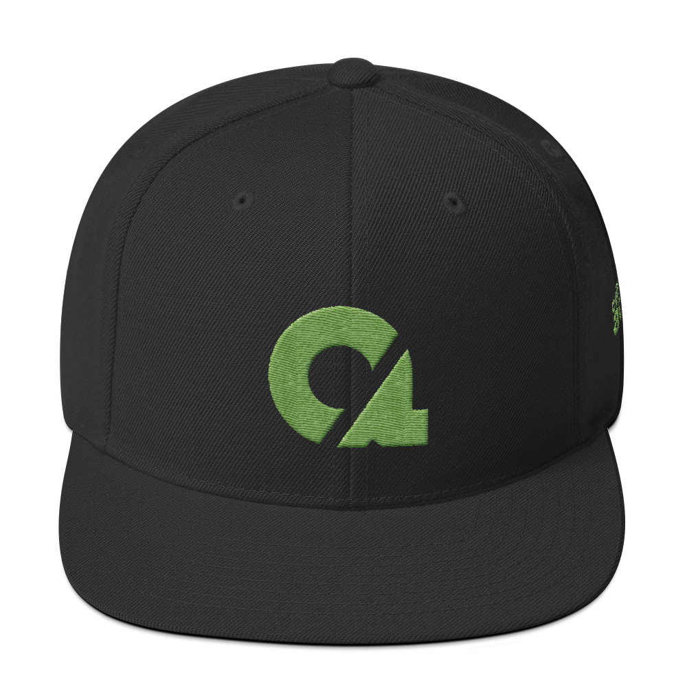 Culture Ace Lime Green Logo Snapback Hat