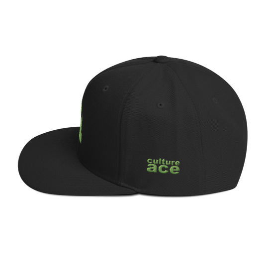 Culture Ace Lime Green Logo Snapback Hat