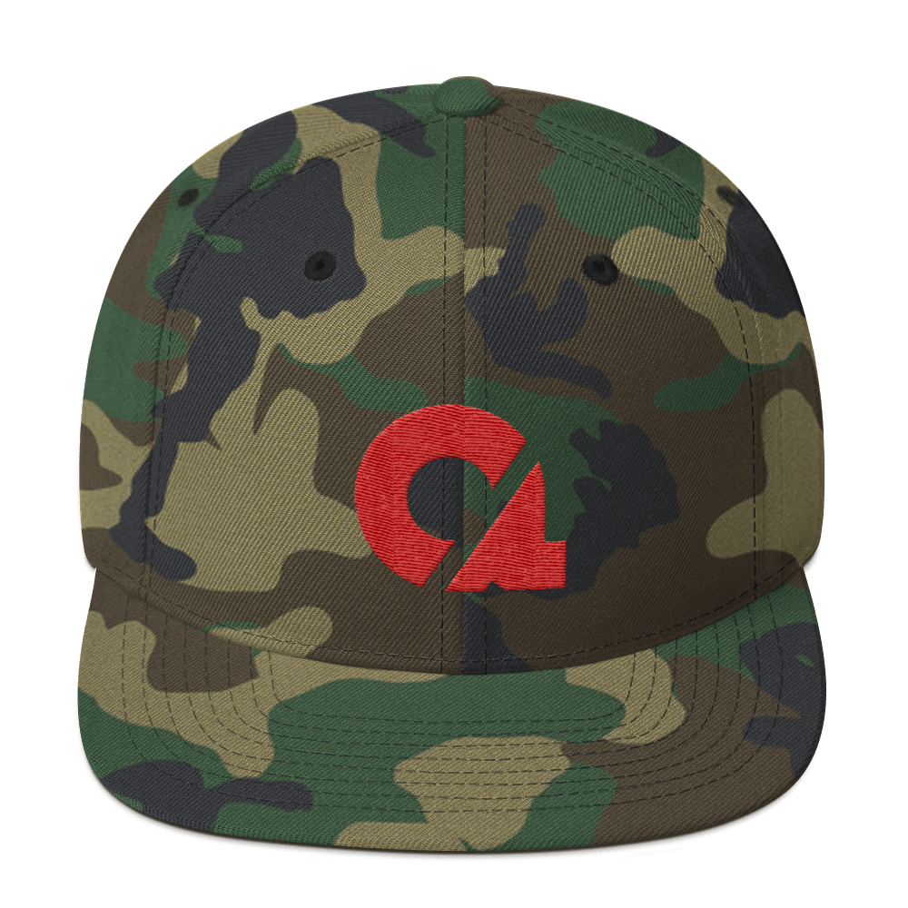 Culture Ace Red Logo/Camo Snapback Hat