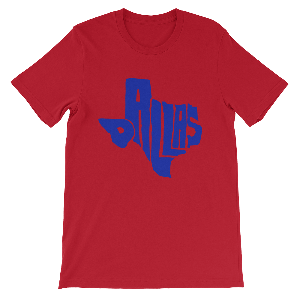 Dallas Texas Blue Print T-Shirt