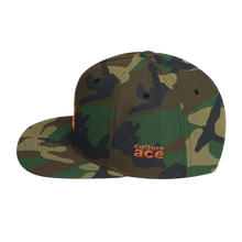 Culture Ace Orange Logo/Camo Snapback Hat