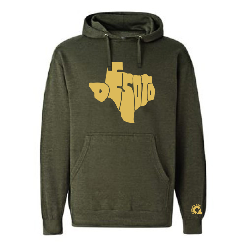 Desoto Texas Hoodie - Gold Graphic