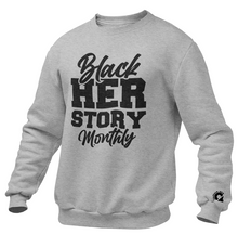 Black HER Story crewneck sweatshirt