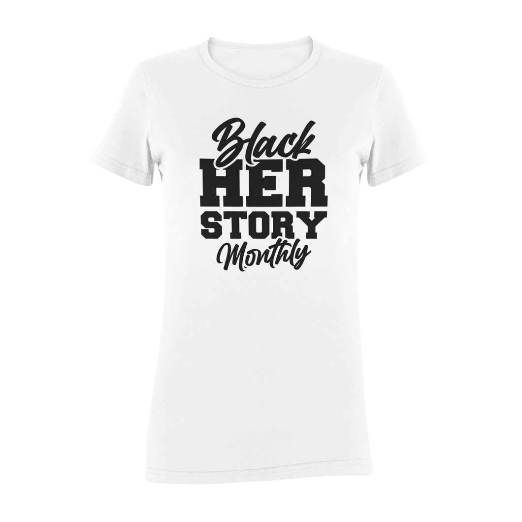 Black HER Story Fitted T-Shirt