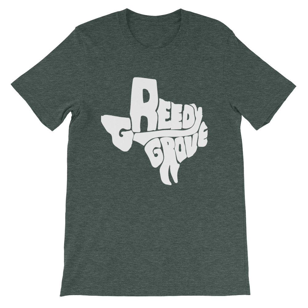 Greedy Grove White Print T-Shirt