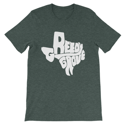 Greedy Grove White Print T-Shirt