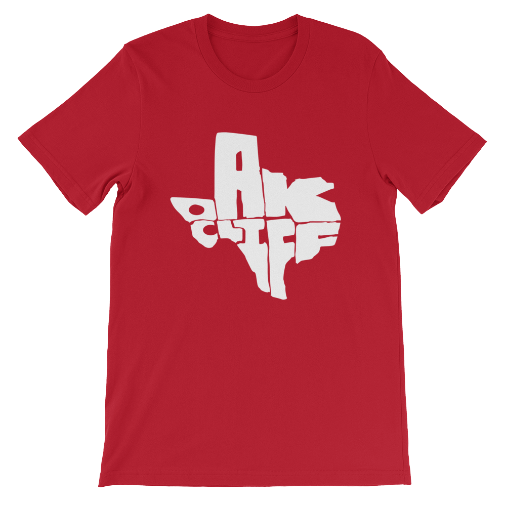 Oak Cliff Texas White Print T-Shirt