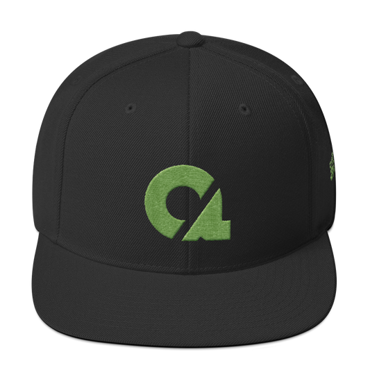 Culture Ace Lime Green Logo Snapback Hat
