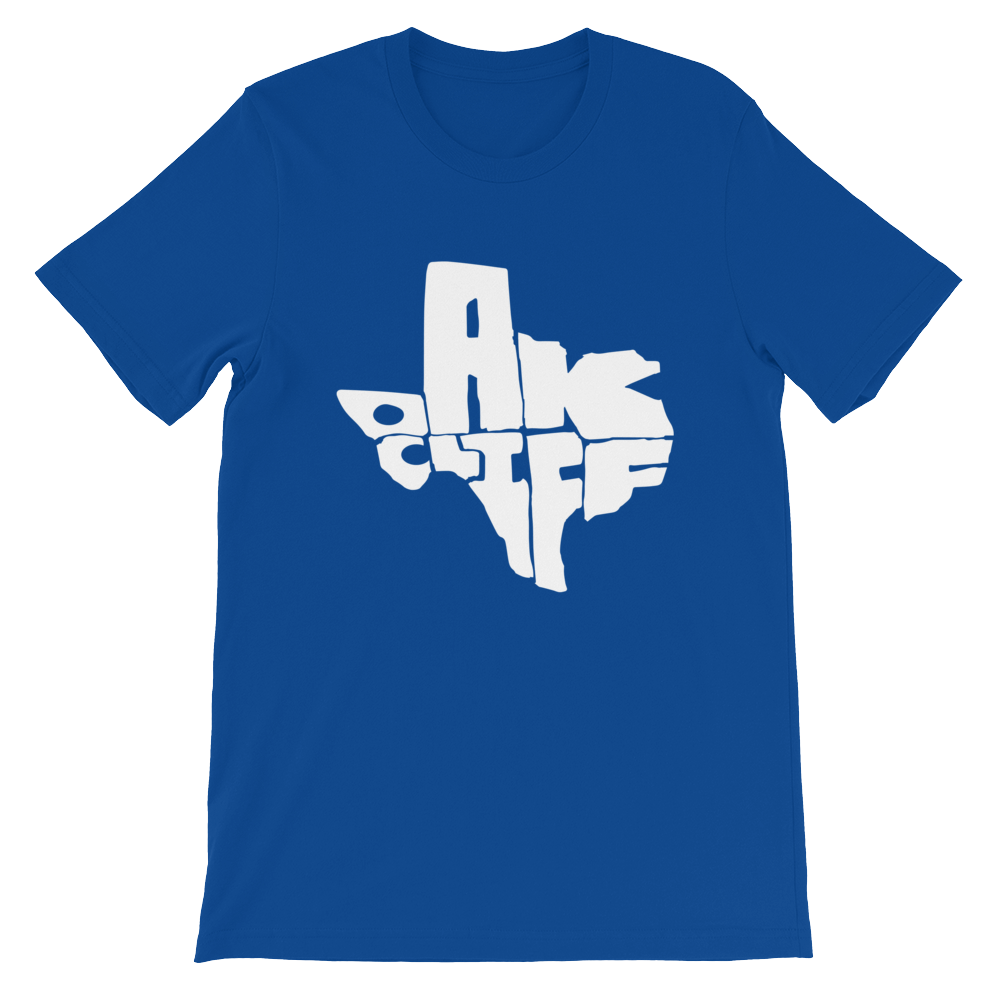 Oak Cliff Texas White Print T-Shirt