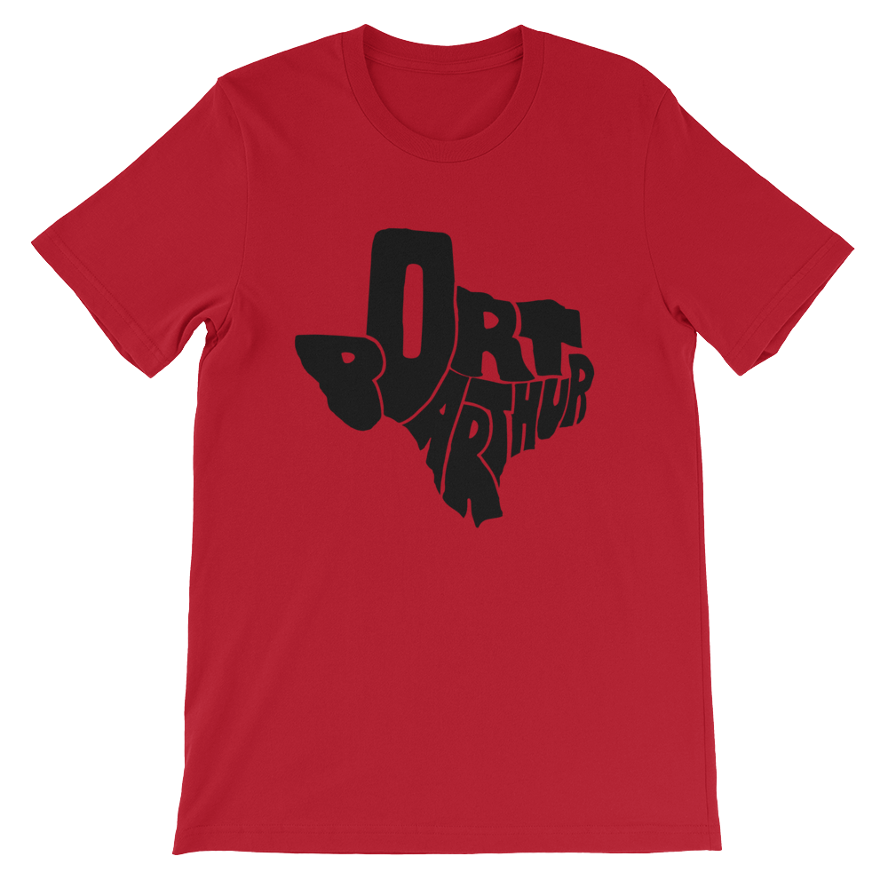 Port Arthur Texas Black Print T-Shirt