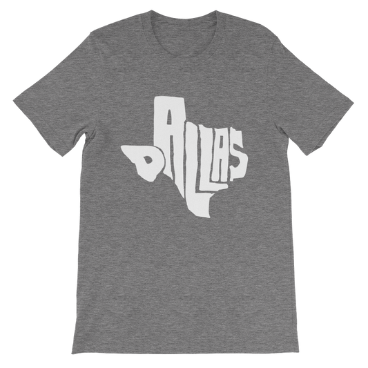 Dallas Texas White Print T-Shirt