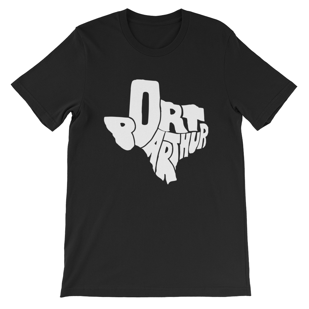 Port Arthur Texas White Print T-Shirt
