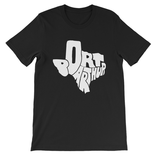 Port Arthur Texas White Print T-Shirt