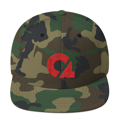 Culture Ace Red Logo/Camo Snapback Hat