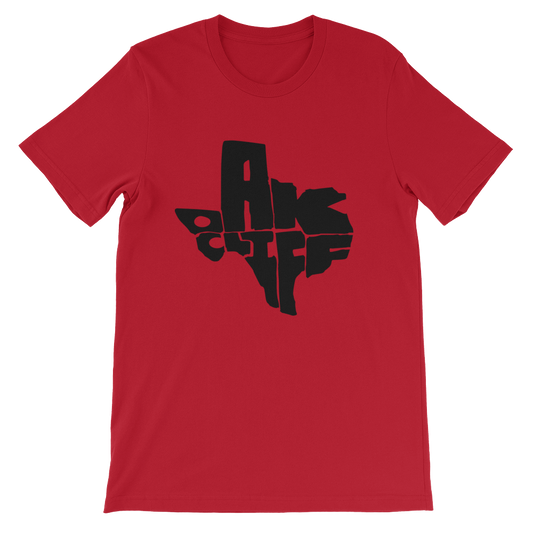 Oak Cliff Texas Black Print T-Shirt
