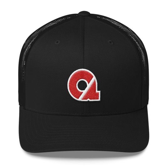 Trucker Cap - Red CA Logo w/White Trim