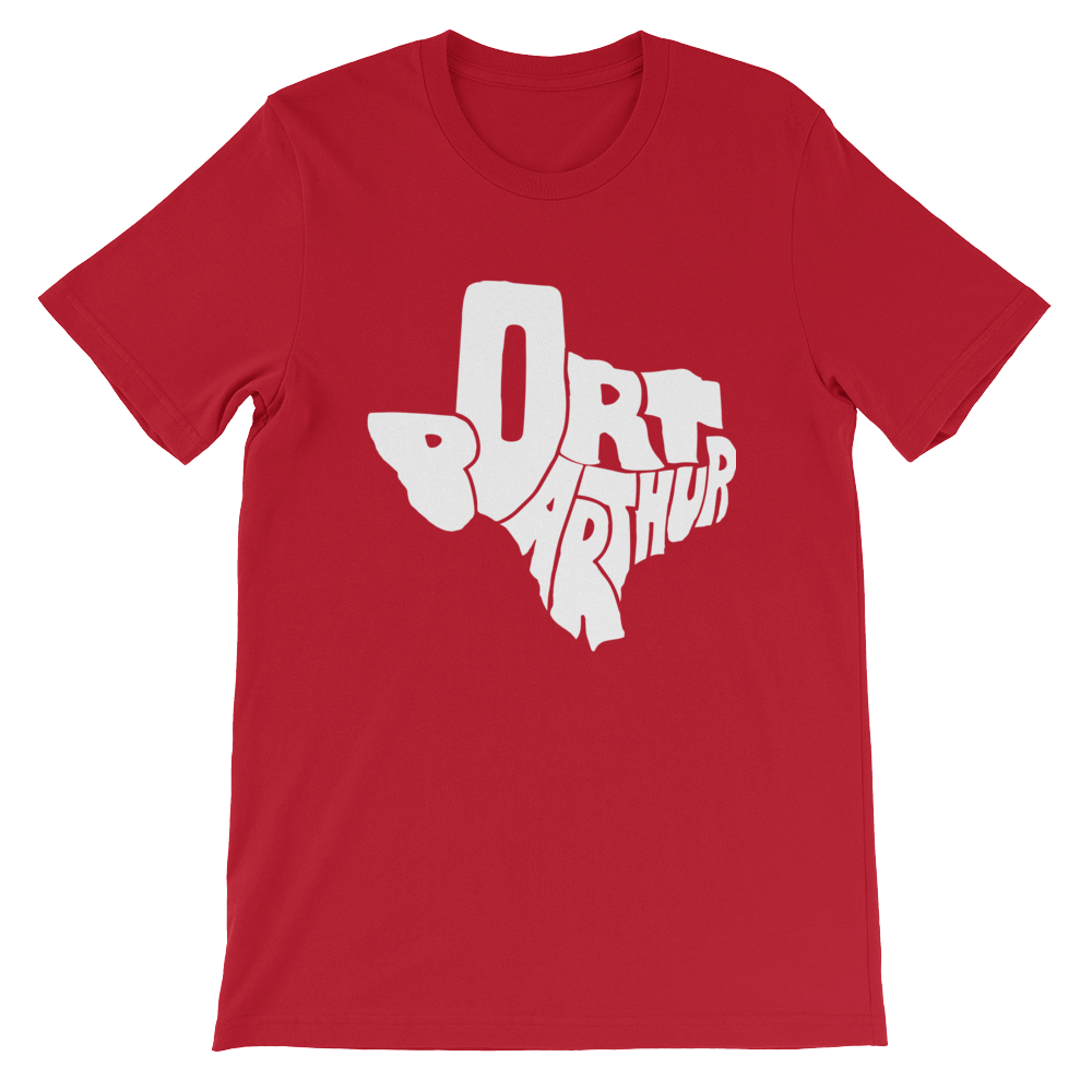 Port Arthur Texas White Print T-Shirt