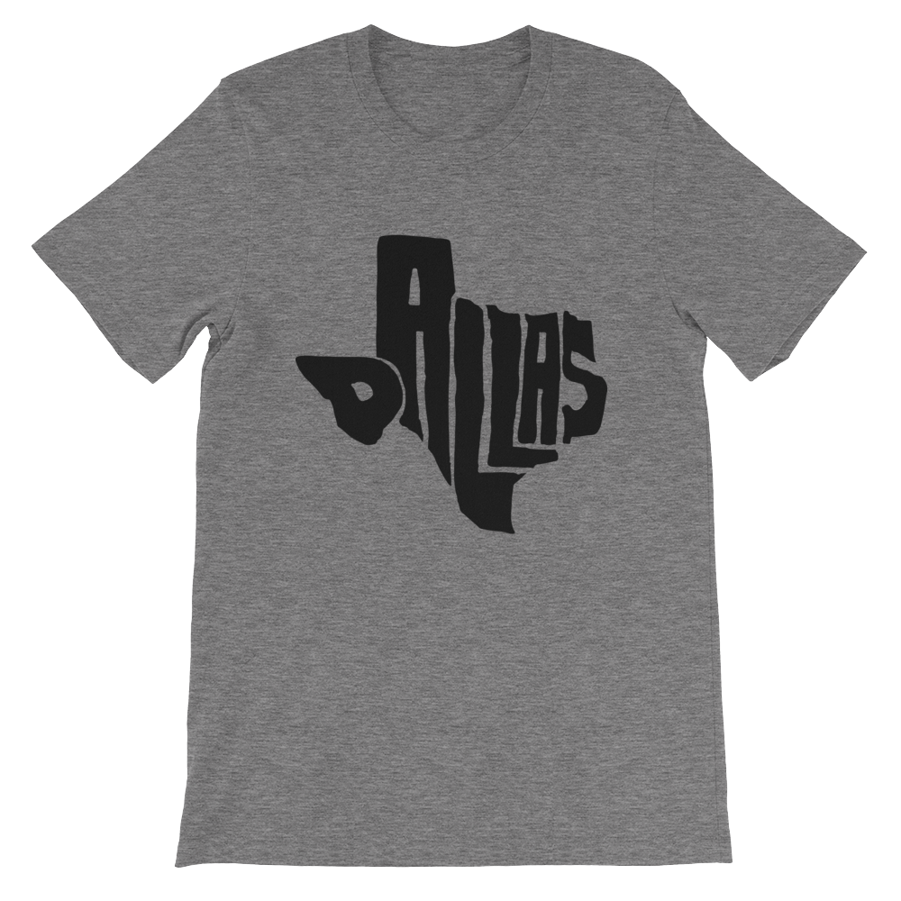 Dallas Texas Black Print T-Shirt