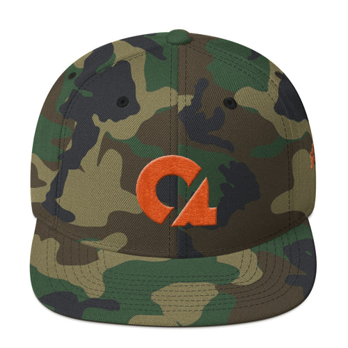 Culture Ace Orange Logo/Camo Snapback Hat