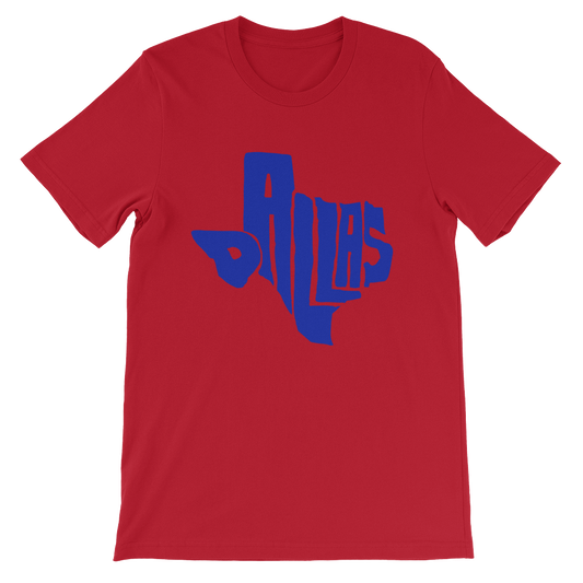 Dallas Texas Blue Print T-Shirt