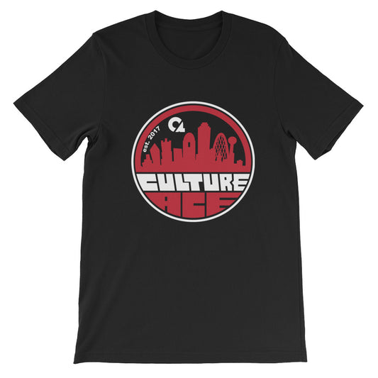 Culture Ace Dallas City Skyline Red/White Graphic T-Shirt
