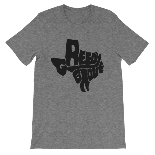 Greedy Grove Texas Black Print T-Shirt