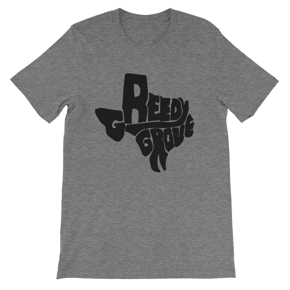 Greedy Grove Texas Black Print T-Shirt