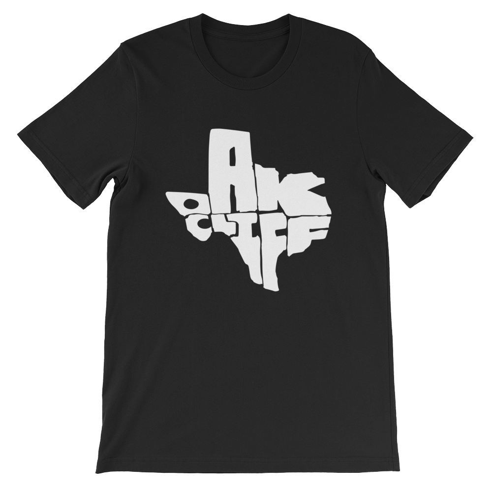 Oak Cliff Texas White Print T-Shirt