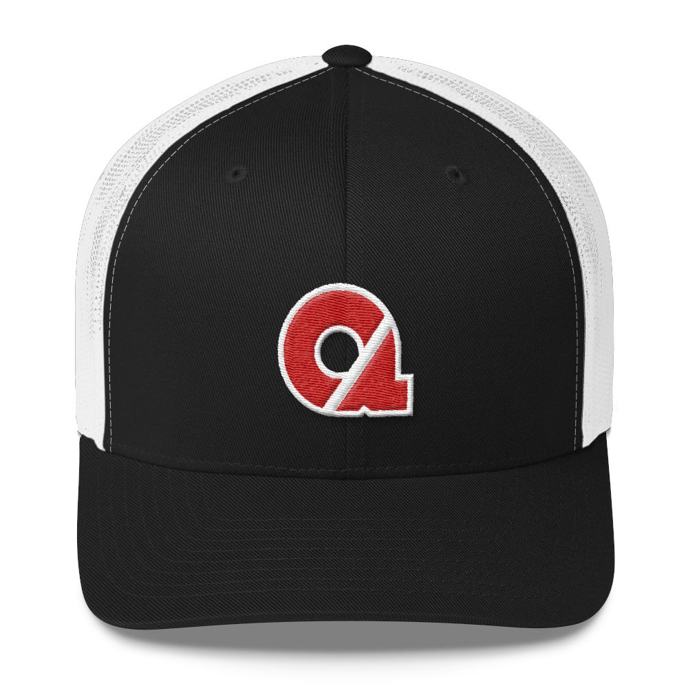 Trucker Cap - Red CA Logo w/White Trim